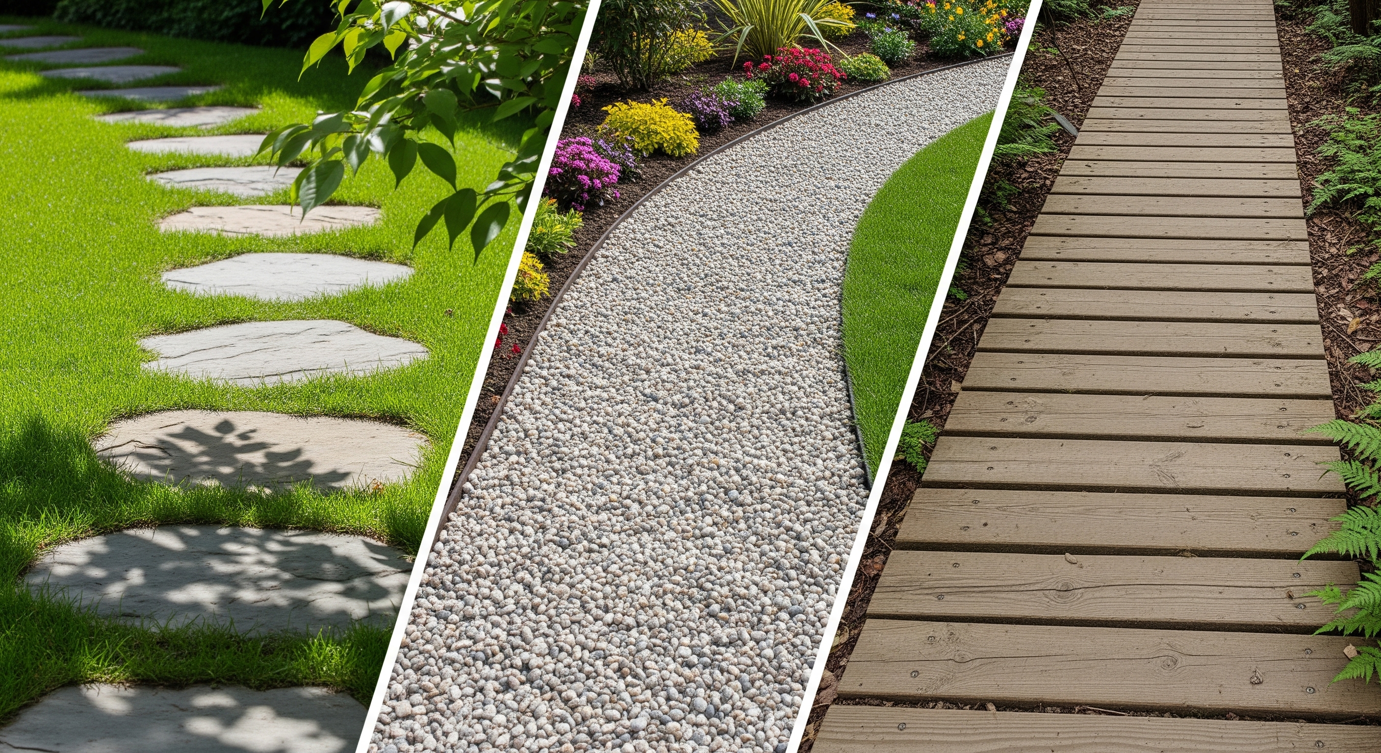 Création d'une allée de jardin en pas japonais