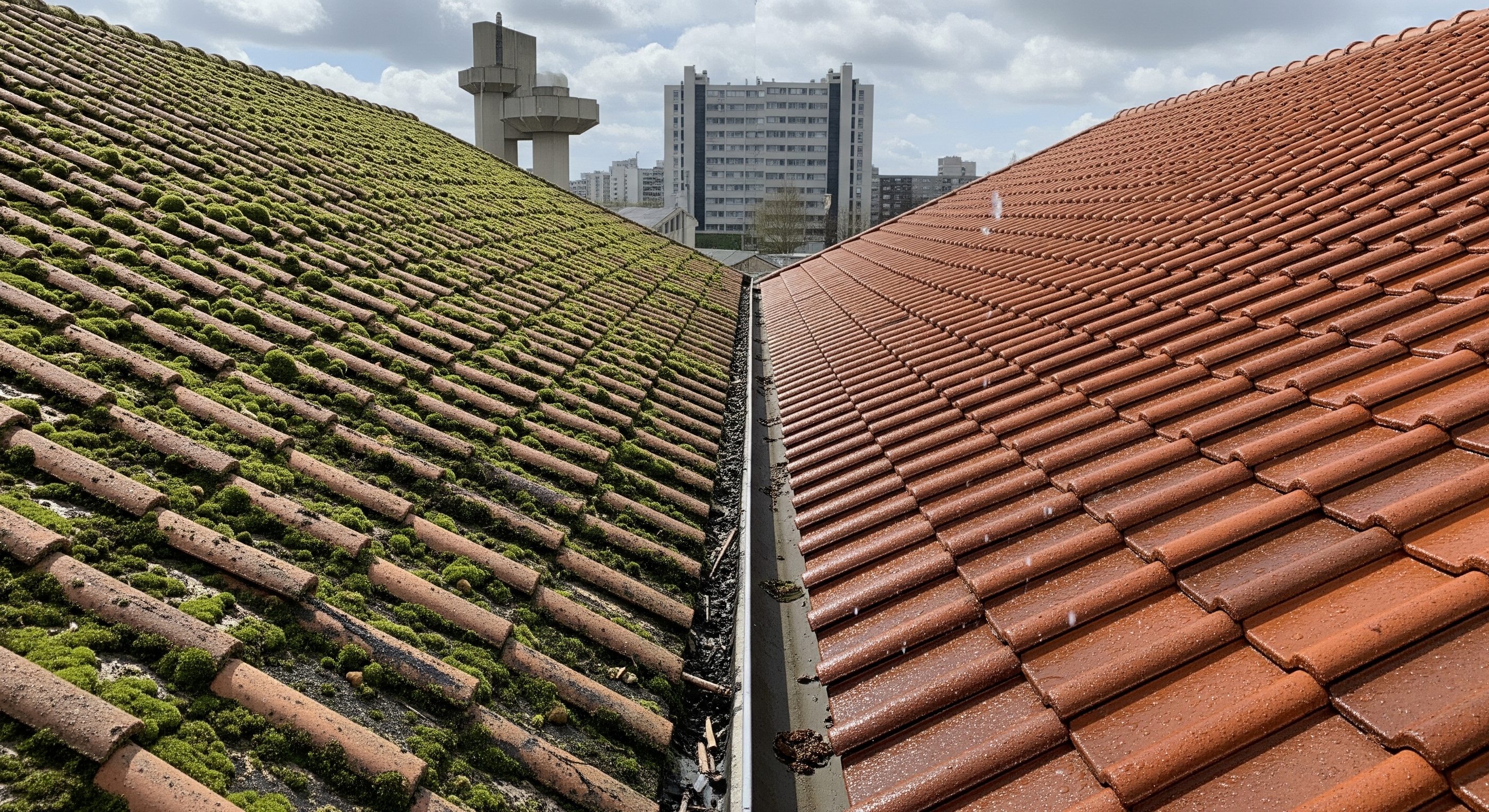 Nettoyage toiture à Créteil