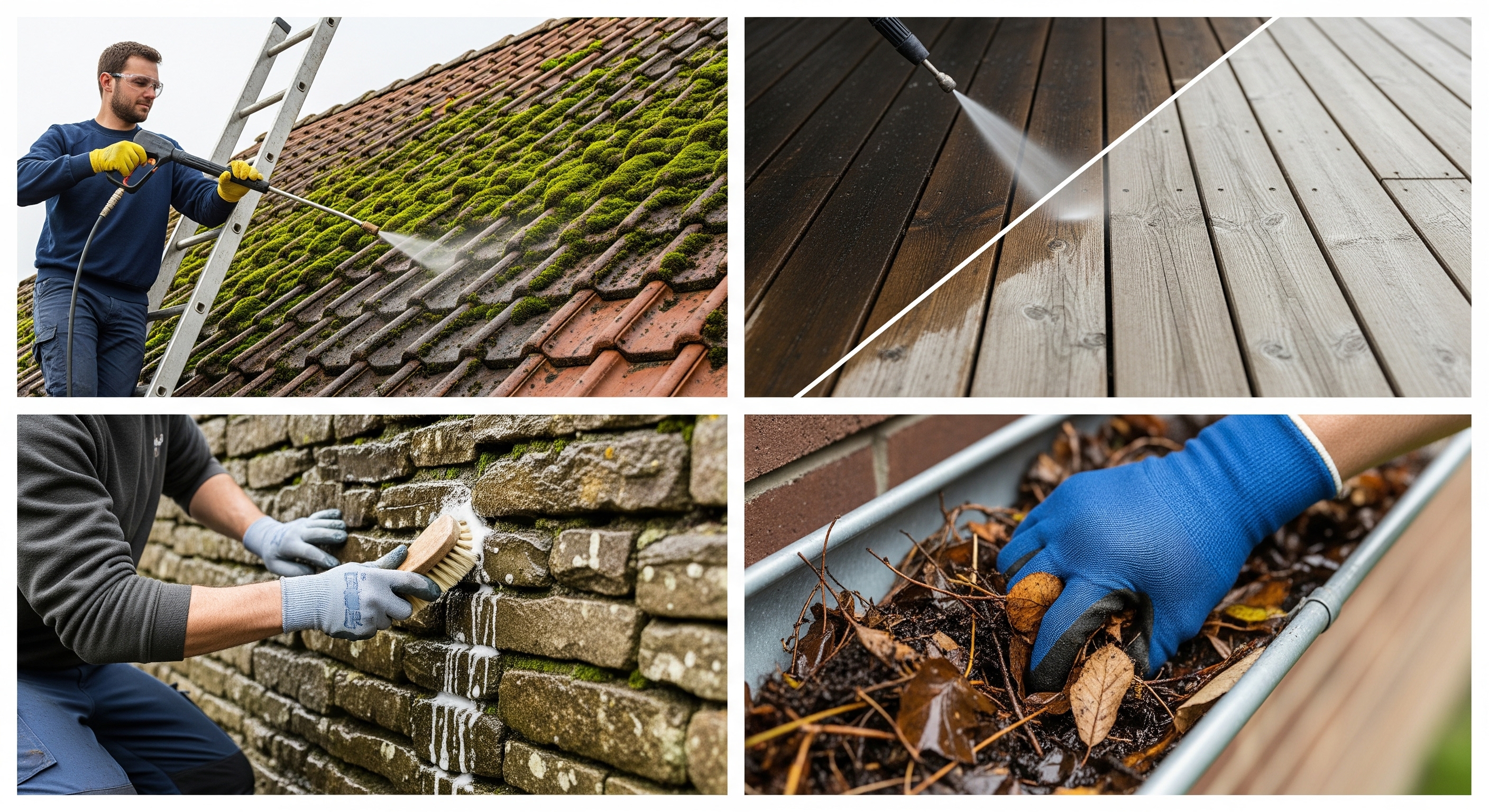 Nettoyage de toiture