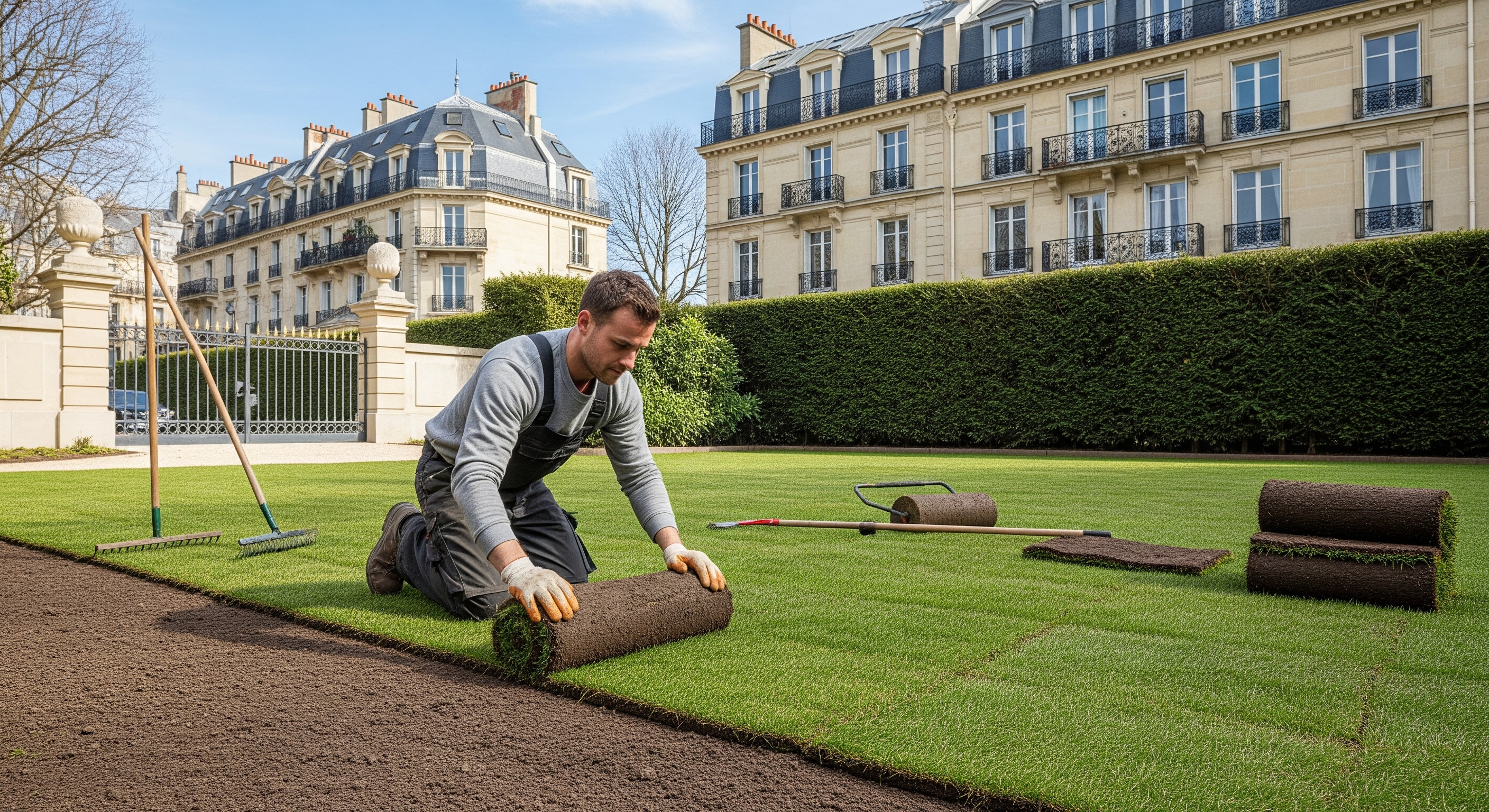 Création de pelouse